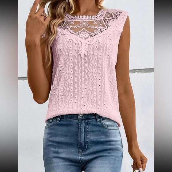 Boho green lace top - Picture 14 of 16